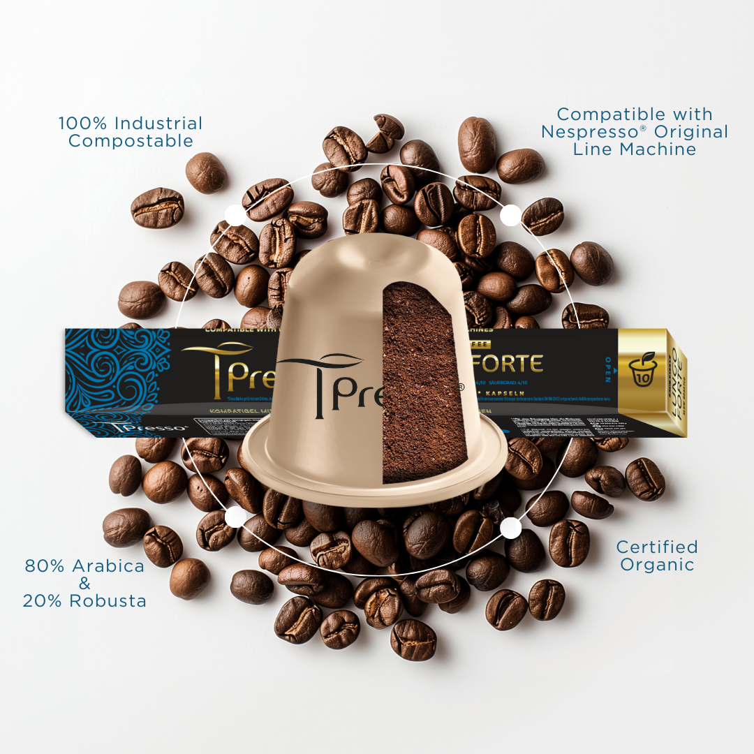 LUNGO FORTE ORGANIC coffee capsules Tpresso®