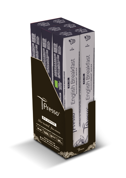 ENGLISH BREAKFAST ORGANIC tea capsules Tpresso®
